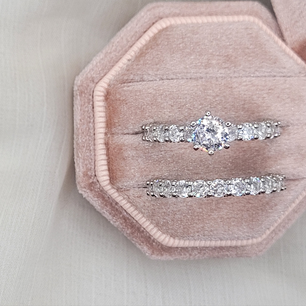Timeless Brilliance Diamond Engagement & Wedding Band